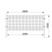 Fence netting segment 1010 x 2500 mm (Ø 4 mm) , galvanized and painted